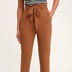 Lulus paper bag waist pants